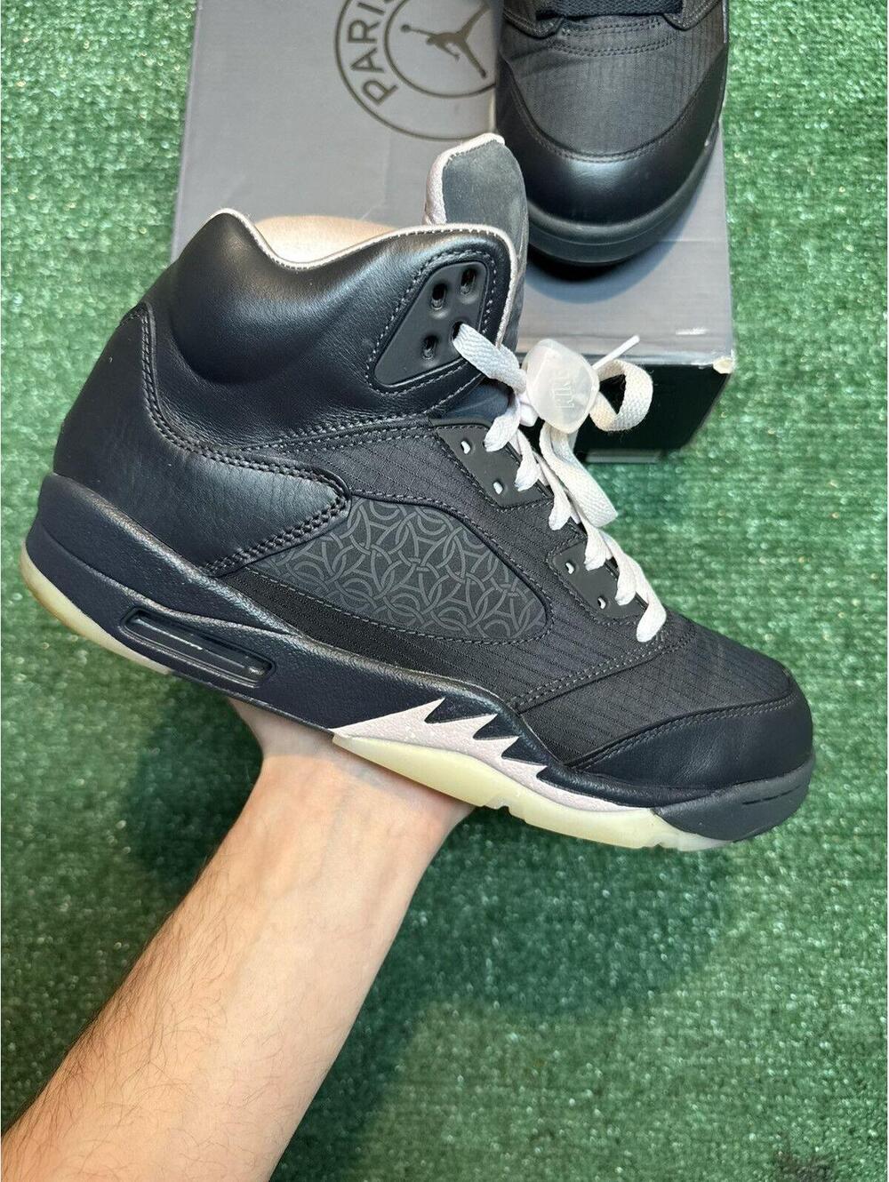 Jordan Retro 5 PSG Paris Saint-Germain Off Noir Size 10.5